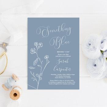 something blue before i do bridal shower invitatio invitation