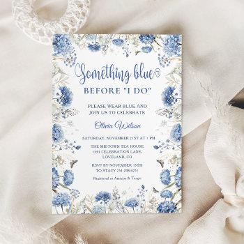 something blue before i do, bridal shower invitation