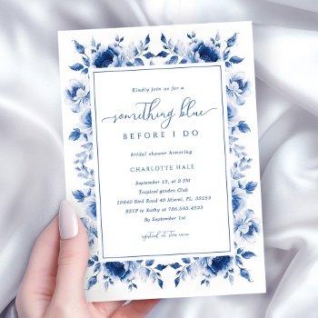 something blue bridal shower invitation