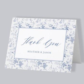 something blue vintage floral thank you cards
