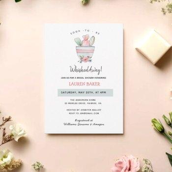 'soon to be whisked away' bridal shower  invitatio invitation