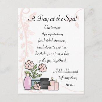 spa day invitation