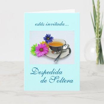spanish: soltera / bridal shower farewell invitation