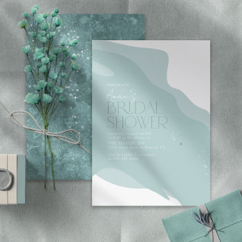 spots of color bridal shower sea glass id943 cards