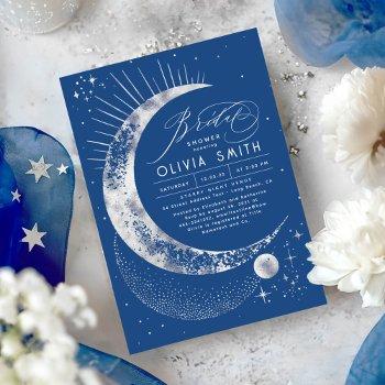 starry night moon mystical celestial bridal shower invitation