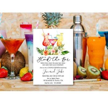 stock the bar couples coed shower invitation