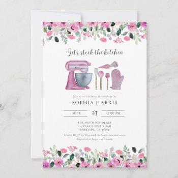 stock the kitchen bridal shower invitation