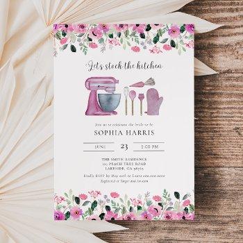 stock the kitchen bridal shower invitation