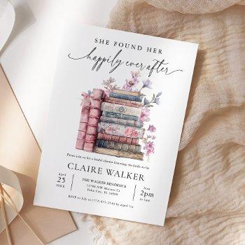 storybook coquette book new chapter bridal shower invitation