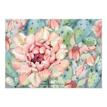 Succulent Cactus Rose Front View