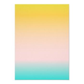Summer Pastel Ombre Sunset Tropical Front View