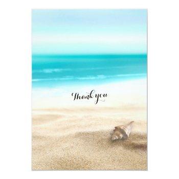 Summer Sandy Beach Wedding Bridal Shower Starfish Invitation Front View