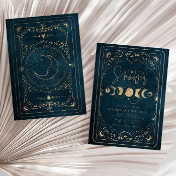 sun and moon tarot celestial bridal shower invitation