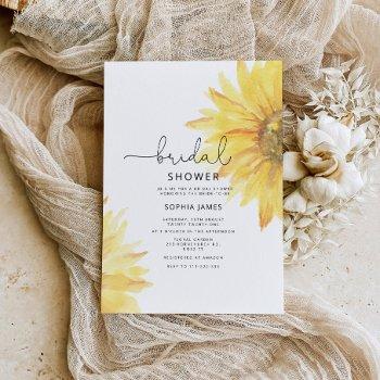 sunflower bridal shower invitation