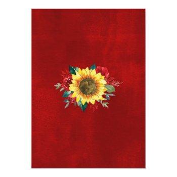 Sunflower Red Rose Lights Front View