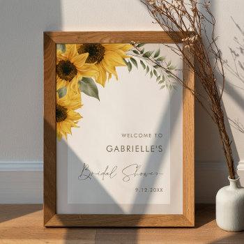 sutton bridal shower welcome poster