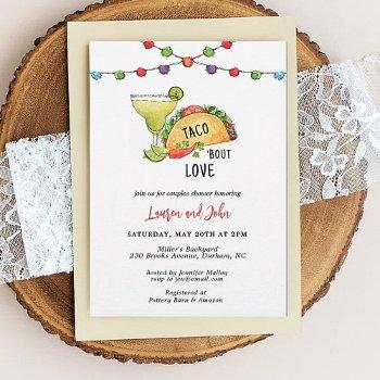 taco bout love couples bridal shower fiesta  invitation