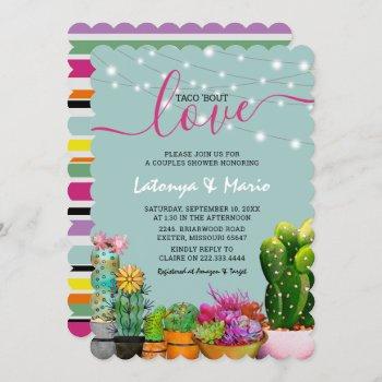 taco 'bout love fiesta couples shower invitation