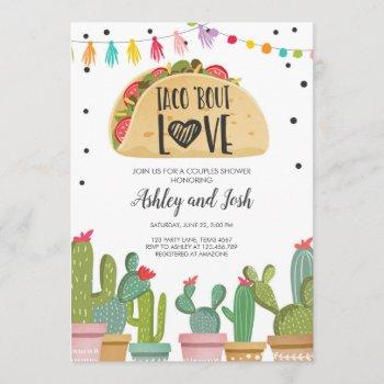 taco bout love fiesta couples shower invite cactus