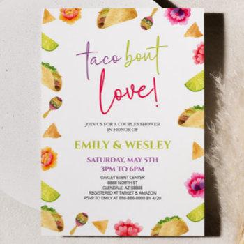 taco bout love! fiesta wedding couples shower invitation