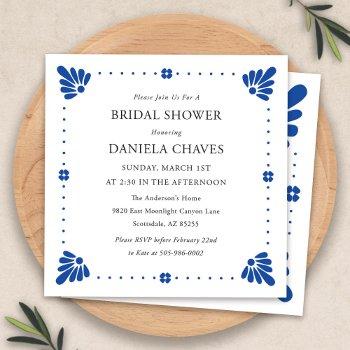 talavera mexican bridal shower invitation