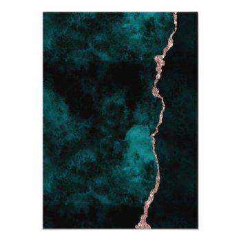 Teal Green Rose Gold Brunch & Bubbly Front View