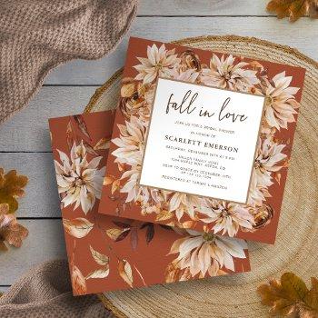 terracotta bridal shower invitation