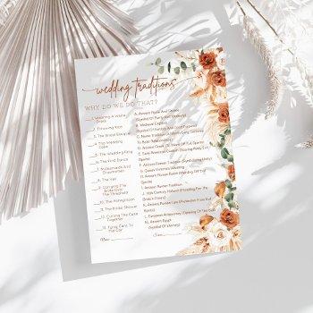 terracotta bright bold wedding traditions game