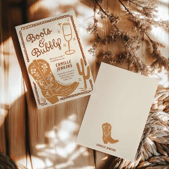 terracotta country bridal shower brunch invitation