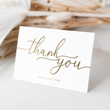thank you folded foil card