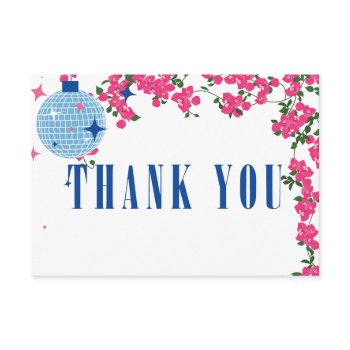 thank you greek bougainvillea bridal shower card