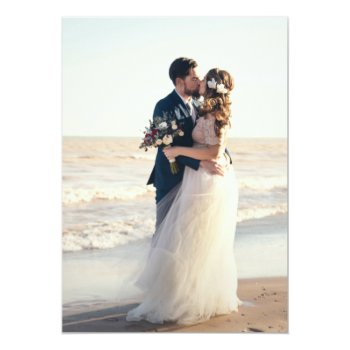 Thank You Wedding Real Foil Cards With Envelope Front View