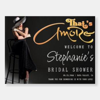 that's amore aperol bridal shower photo welcome foam board