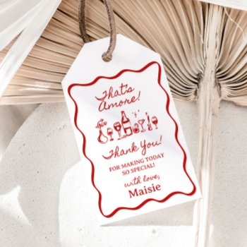 that's amore italian bridal shower gift tags