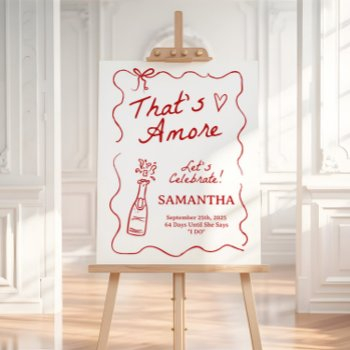 that's amore italian bridal shower sign