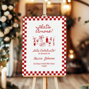that's amore italian bridal shower sign