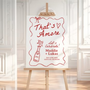 that's amore italian rehearsal dinner sign