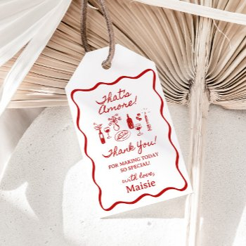 that's amore italian theme bridal shower gift ta gift tags