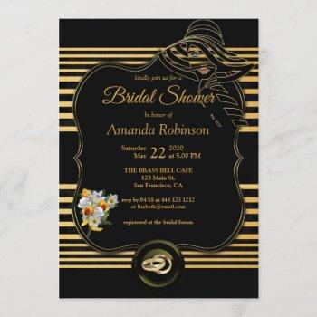 the great gatsby bridal shower invitation