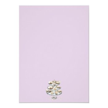 The World Is Your Oyster Elegant Bridal Shower Invitation Front View