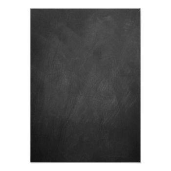 Trendy Chalkboard Watercolor Flowers Front View