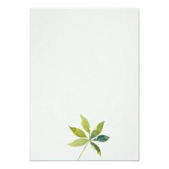 Tropical Orchid Palm Fauna Couples Shower Invite Front View