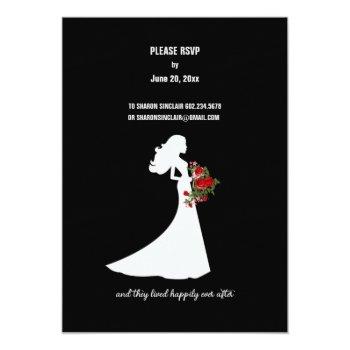 Tuxedo Suit & Bride Silhouette Front View