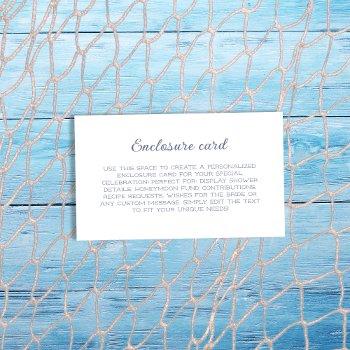 two less fish in the sea blue couples shower enclosure card