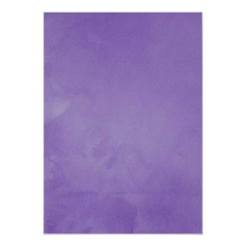 Ultra Violet Floral Bridal Shower Wine Tasting Invitation Front View
