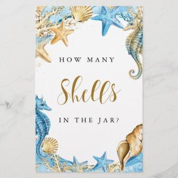 under the sea | how many shells in the jar game