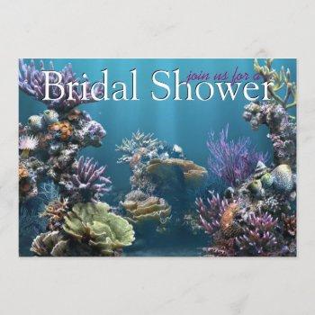underwater bridal shower invitations