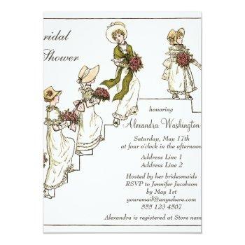 Victorian Bride And Bridesmaids Front View
