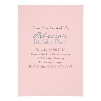 Victorian Floral Cupcake English Tea Party Invitation Front View
