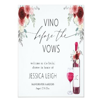 Vino Before Vows Wine  Foam Board Front View